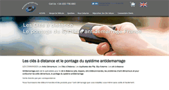 Desktop Screenshot of antidemarrage.com